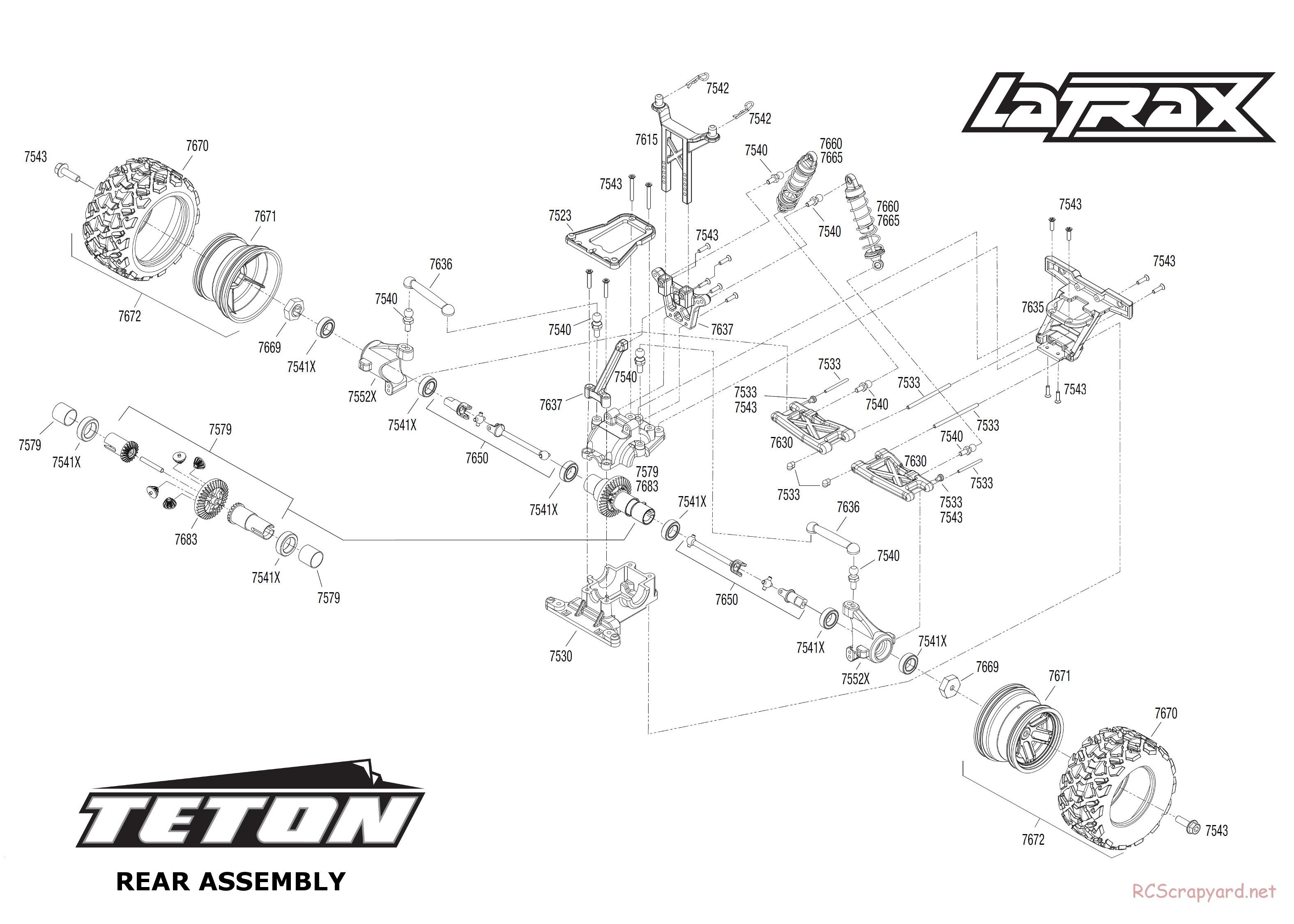 Traxxas - LaTrax Teton (2014) - Exploded Views - Page 3