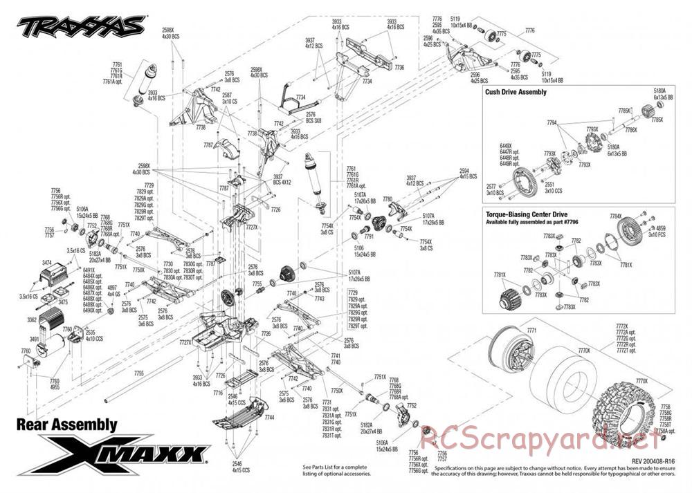 Traxxas - X-Maxx 8S (2017) - Exploded Views - Page 3