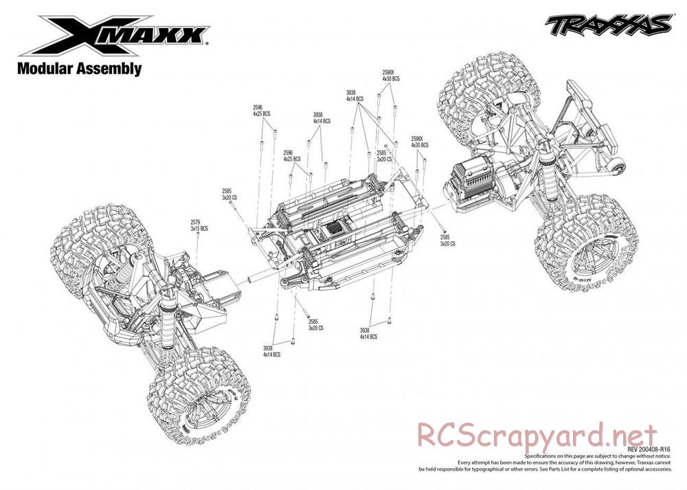 Traxxas - X-Maxx 8S (2017) - Exploded Views - Page 5