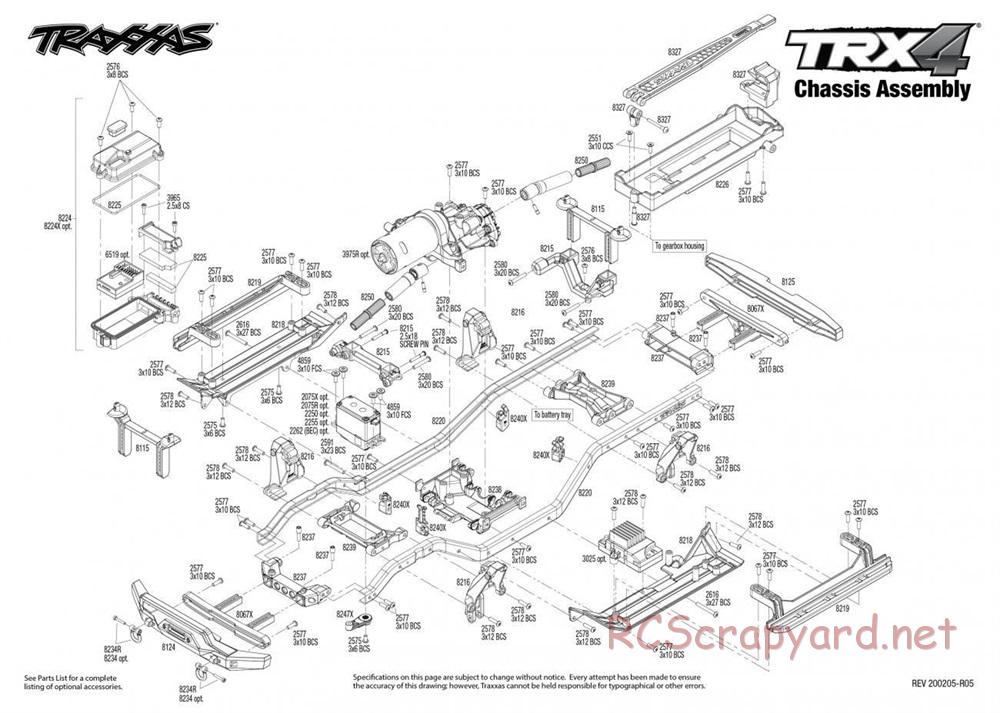 Traxxas - TRX-4 Sport - Exploded Views - Page 1