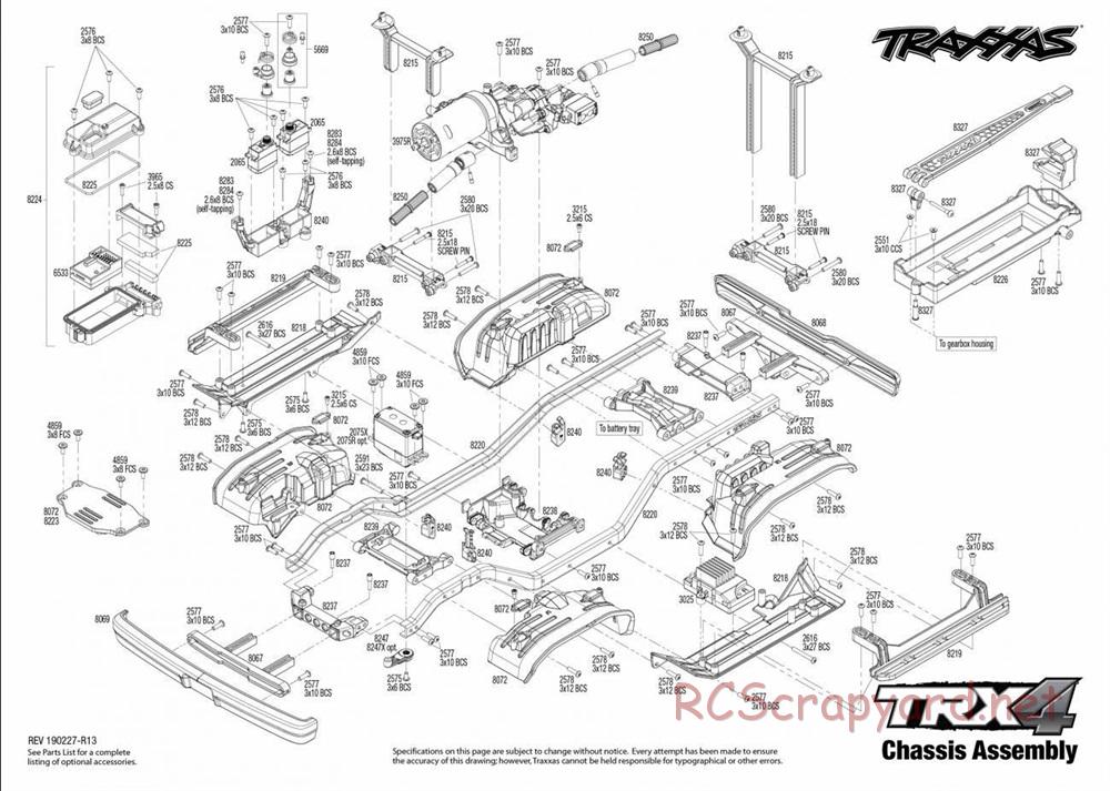 Traxxas - TRX-4 Ford Bronco - Exploded Views - Page 1