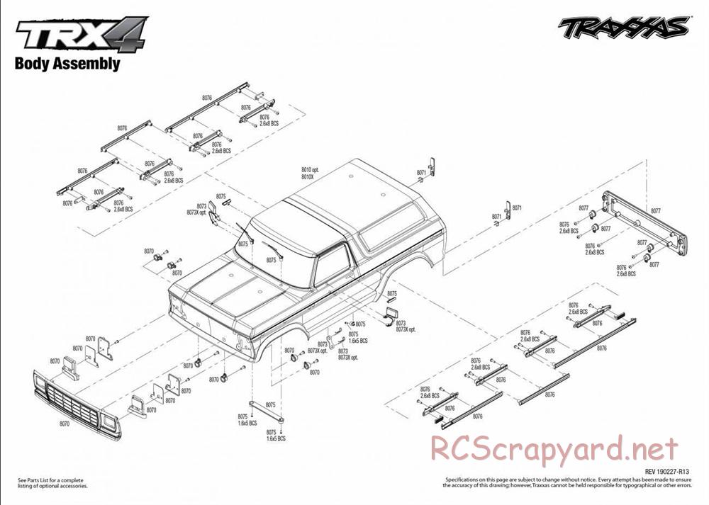 Traxxas - TRX-4 Ford Bronco - Exploded Views - Page 4