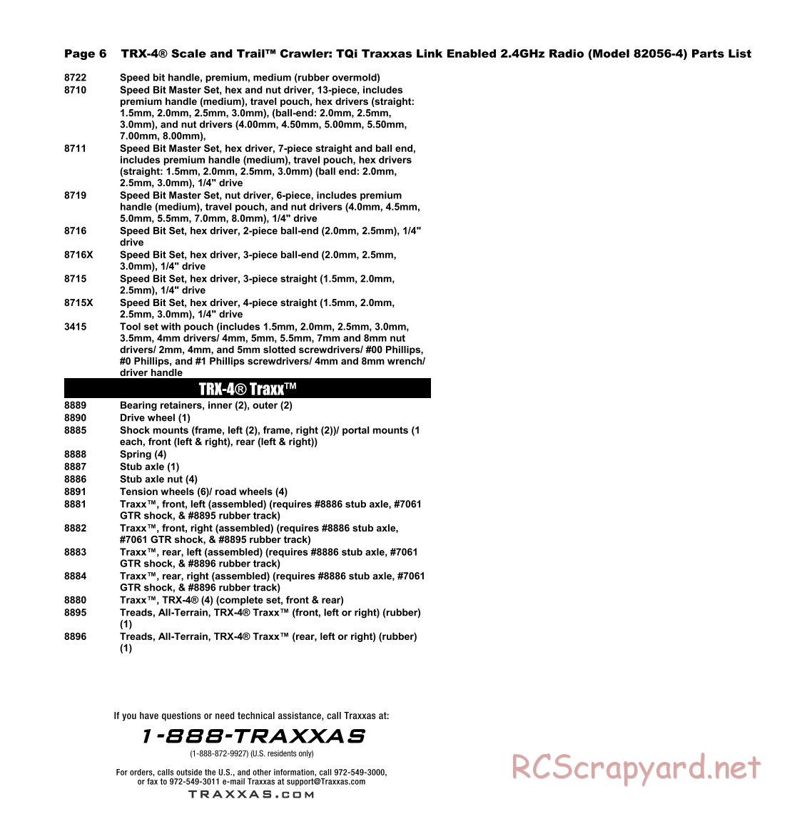 Traxxas - TRX-4 Land Rover Defender - Parts List - Page 6