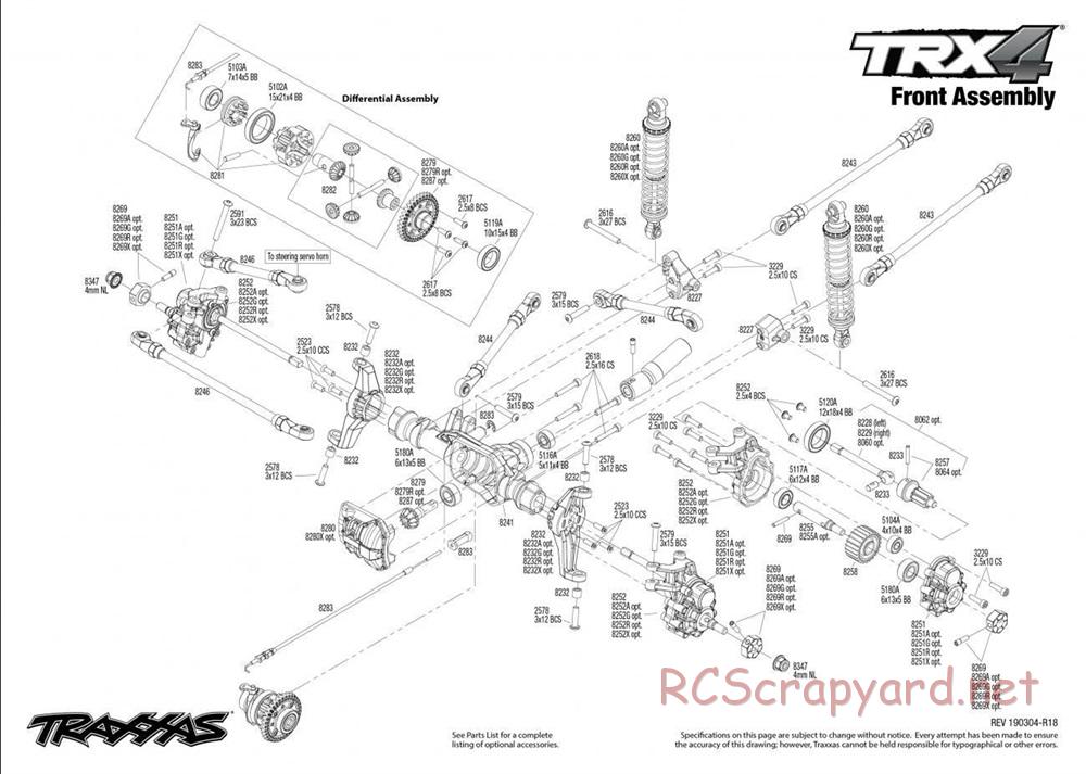 Traxxas - TRX-4 Land Rover Defender - Exploded Views - Page 2
