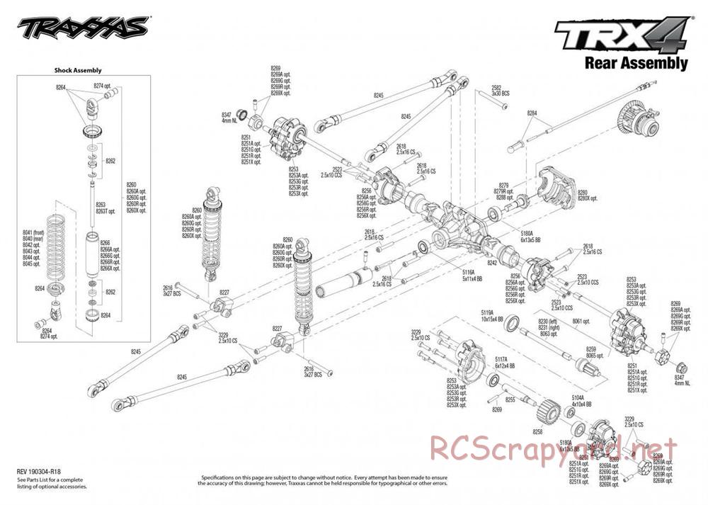 Traxxas - TRX-4 Land Rover Defender - Exploded Views - Page 3