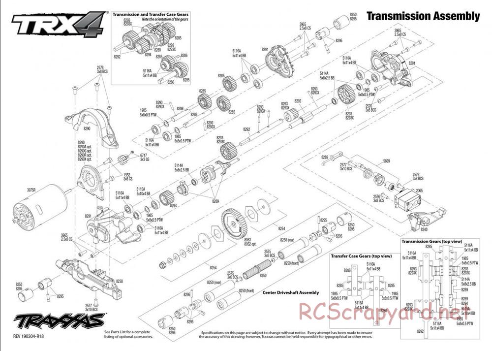 Traxxas - TRX-4 Land Rover Defender - Exploded Views - Page 5