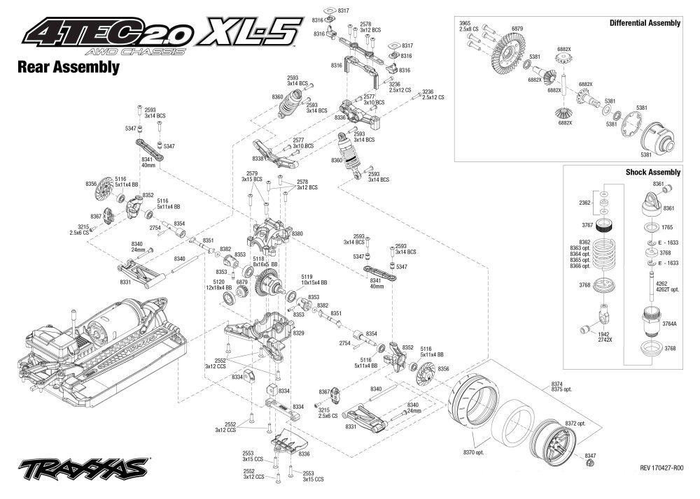 Traxxas - 4-Tec 2.0 XL-5 - Exploded Views - Page 3