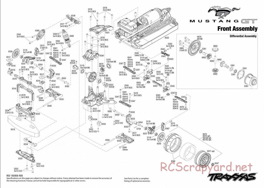 Traxxas - Ford Mustang GT - Exploded Views - Page 2