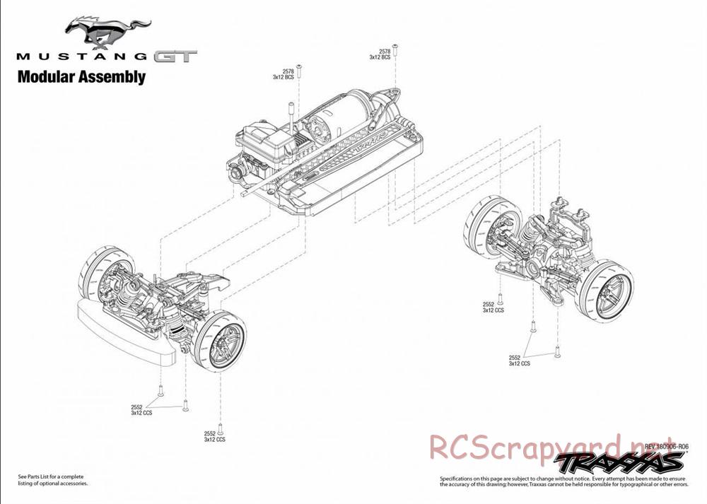 Traxxas - Ford Mustang GT - Exploded Views - Page 4