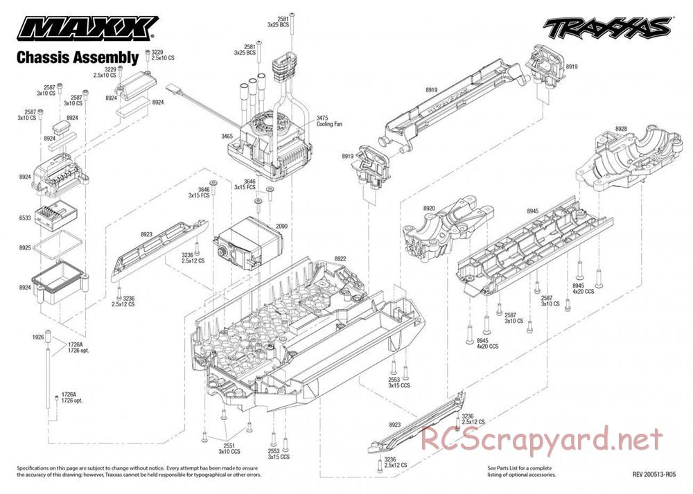 Traxxas - Maxx - Exploded Views - Page 1