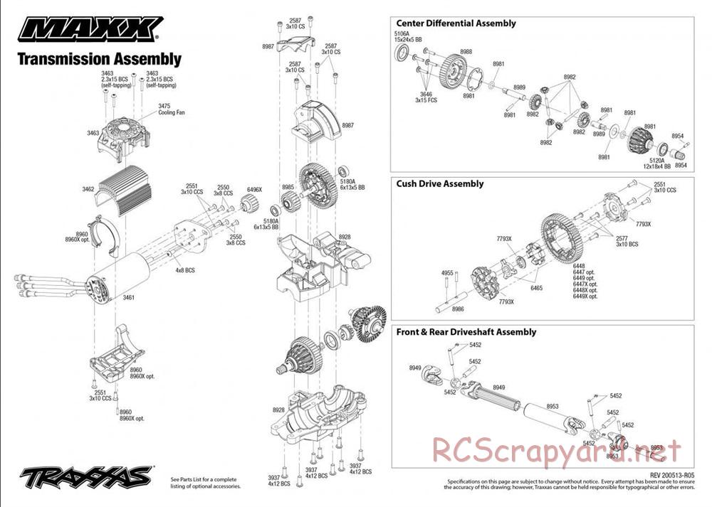 Traxxas - Maxx - Exploded Views - Page 5