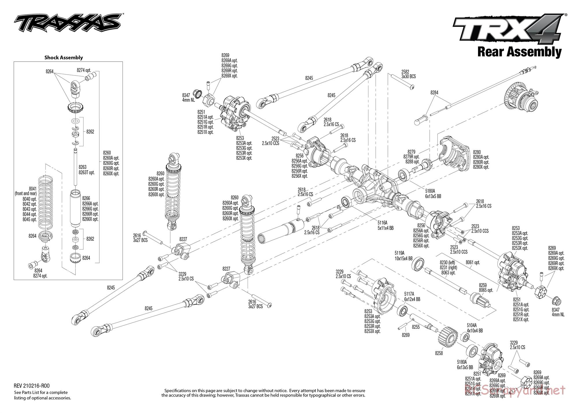 Traxxas - TRX-4 Ford Bronco (2021) - Exploded Views - Page 5