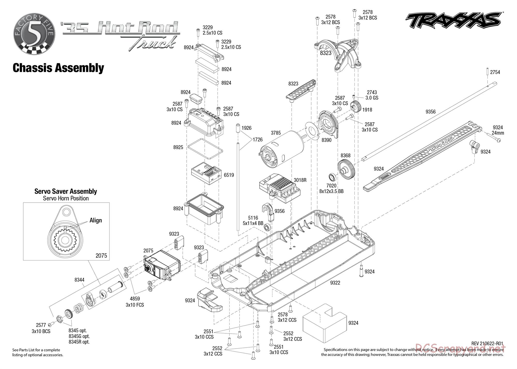 Traxxas - Hot Rod 1935 Truck (2021) - Exploded Views - Page 2