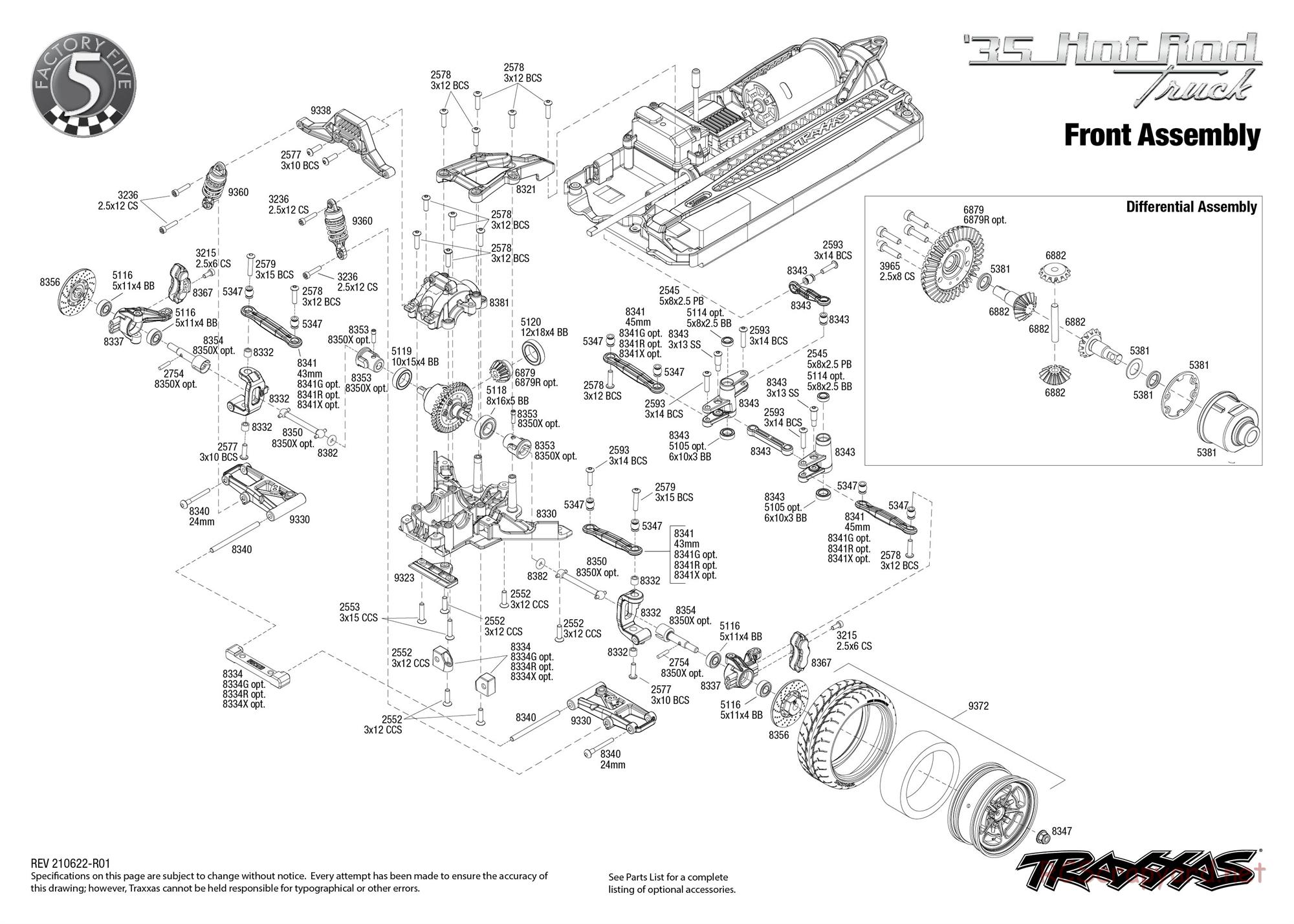 Traxxas - Hot Rod 1935 Truck (2021) - Exploded Views - Page 3