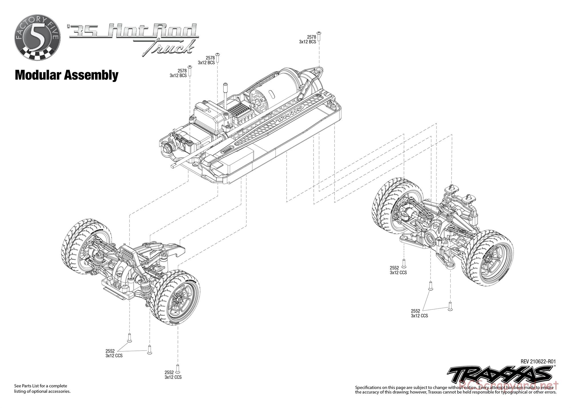 Traxxas - Hot Rod 1935 Truck (2021) - Exploded Views - Page 4