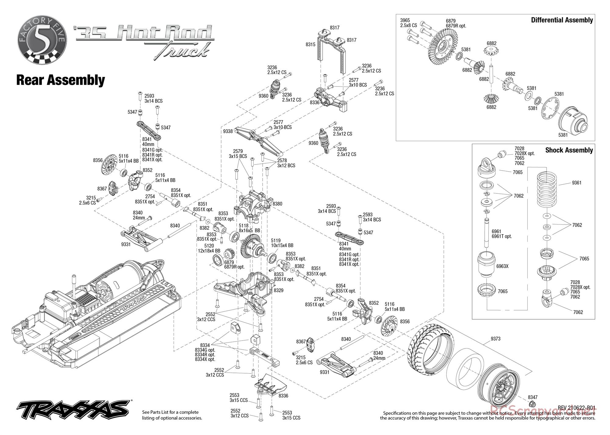 Traxxas - Hot Rod 1935 Truck (2021) - Exploded Views - Page 5
