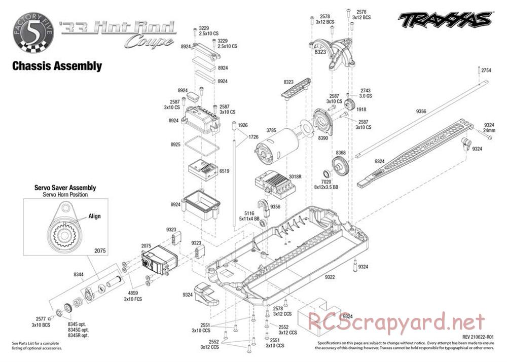 Traxxas - Hot Rod 1933 Coupe - Exploded Views - Page 1