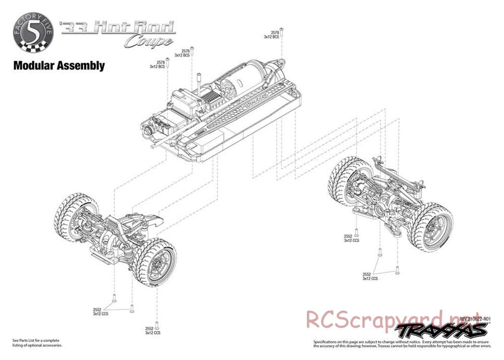 Traxxas - Hot Rod 1933 Coupe - Exploded Views - Page 5