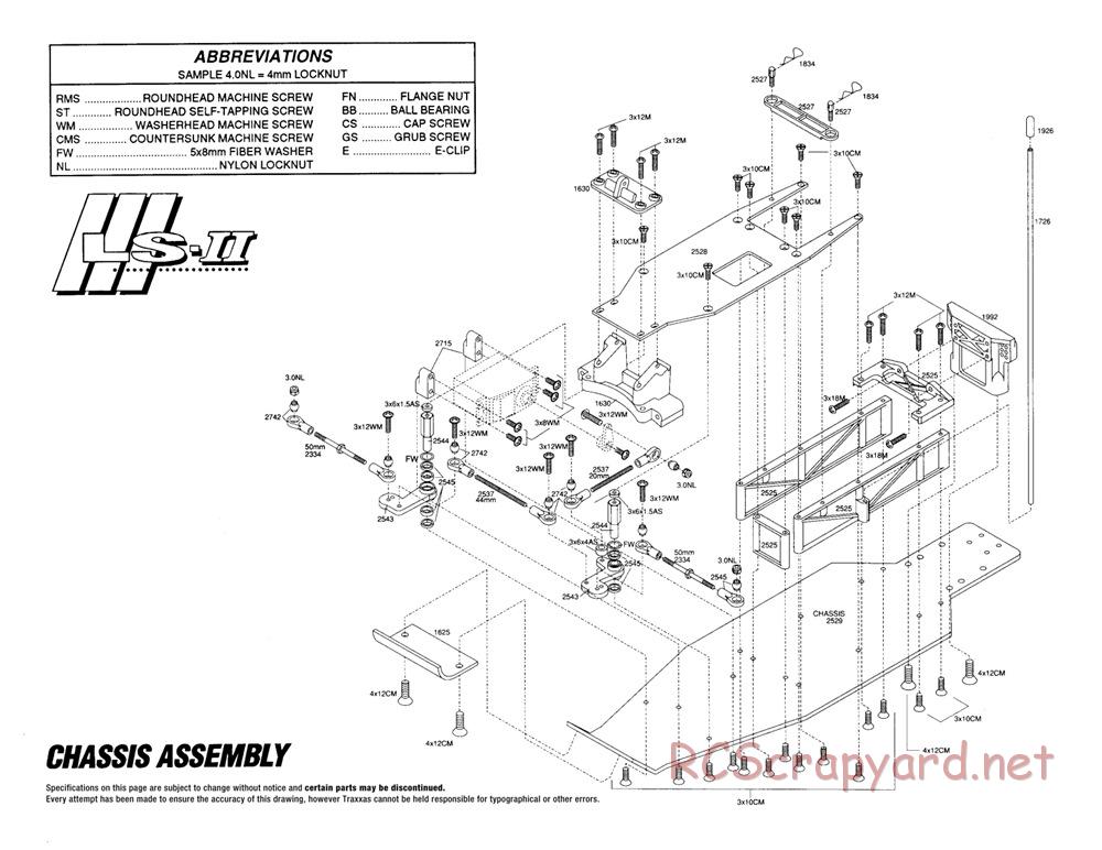 Traxxas - LS-II - Exploded Views - Page 1