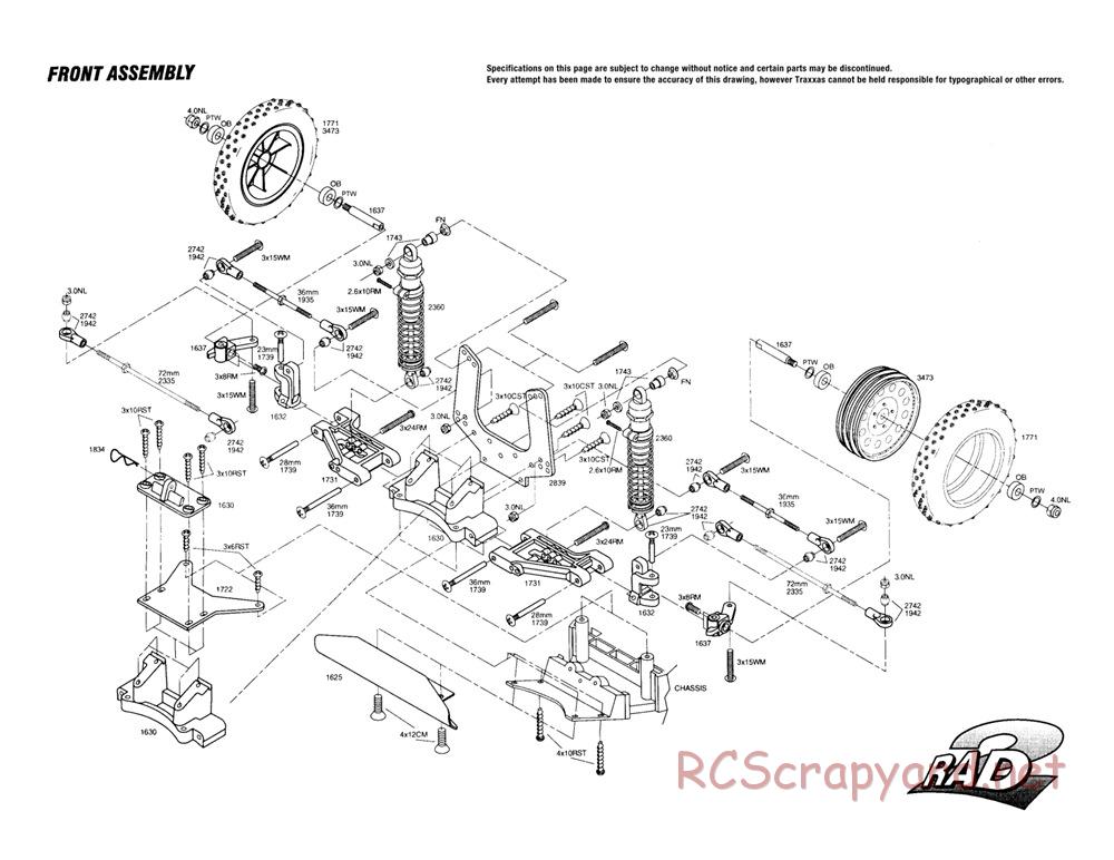 Traxxas - RAD-2 (1992) - Exploded Views - Page 2