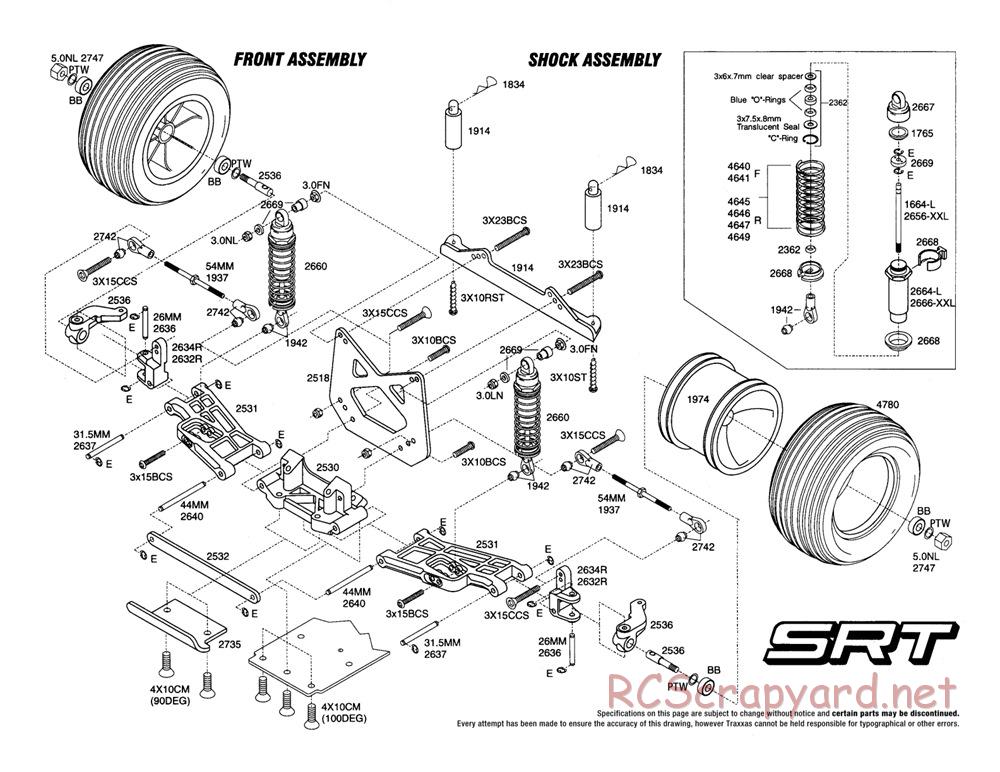 Traxxas - SRT - Stadium Race Truck - Exploded Views - Page 2