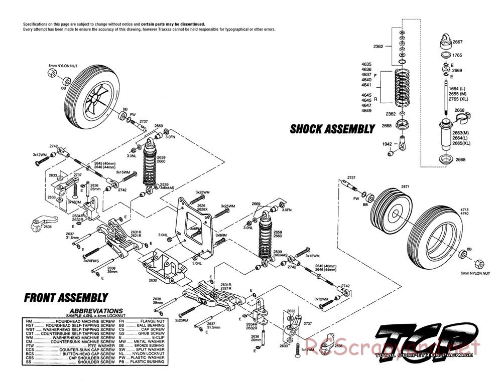 Traxxas - TCP (1995) - Exploded Views - Page 2