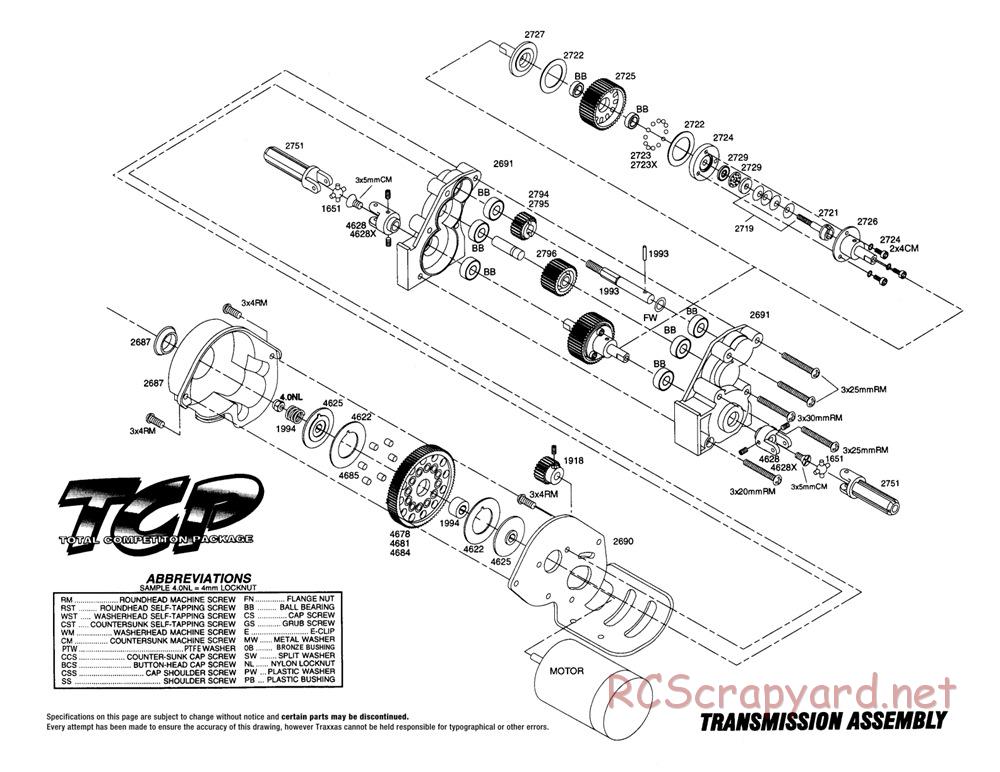 Traxxas - TCP (1995) - Exploded Views - Page 4