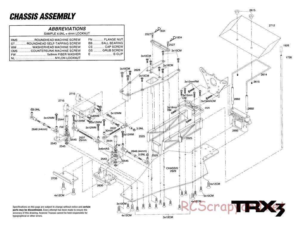 Traxxas - TRX-3 - Exploded Views - Page 1