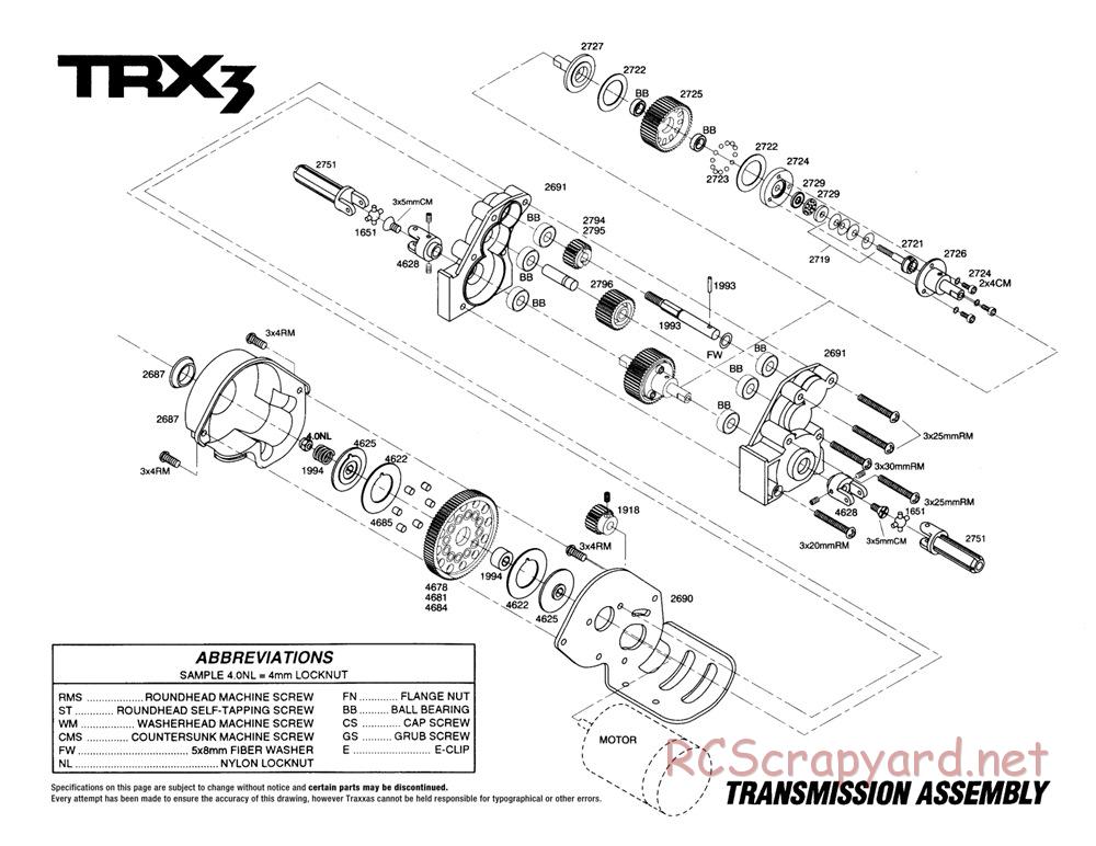 Traxxas - TRX-3 - Exploded Views - Page 4