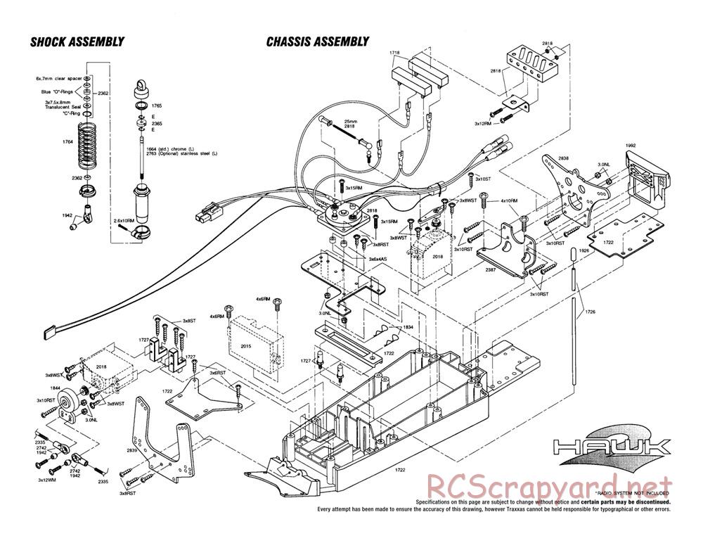 Traxxas - Hawk-2 - Exploded Views - Page 1