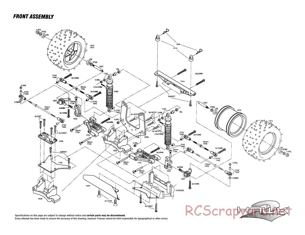 Traxxas - Hawk-2 - Exploded Views - Page 2