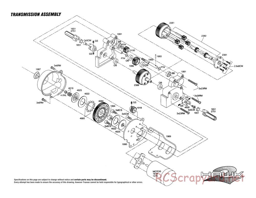 Traxxas - Hawk-2 - Exploded Views - Page 4