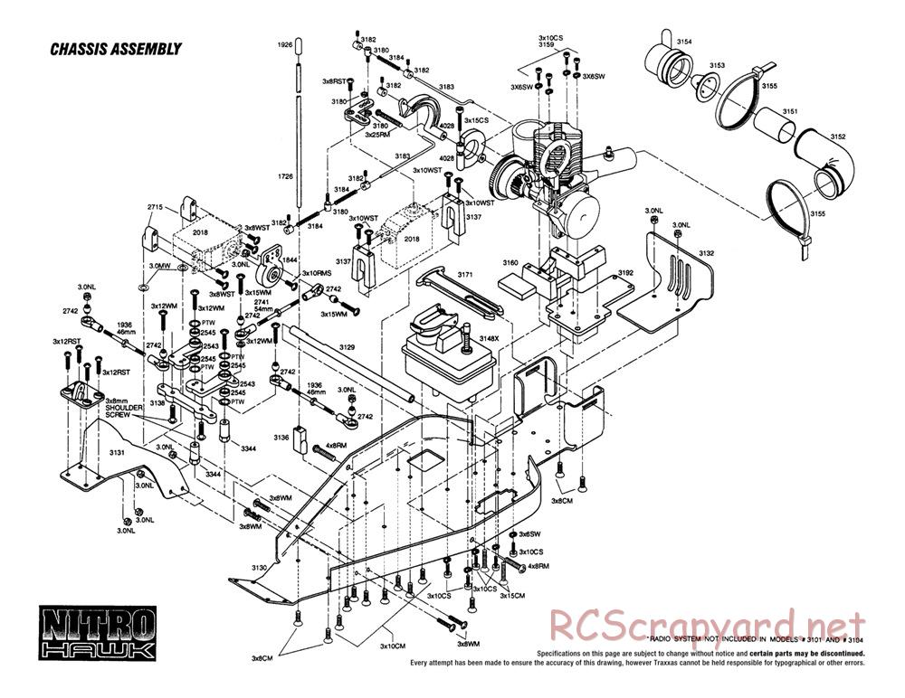 Traxxas - Nitro Hawk - Exploded Views - Page 1