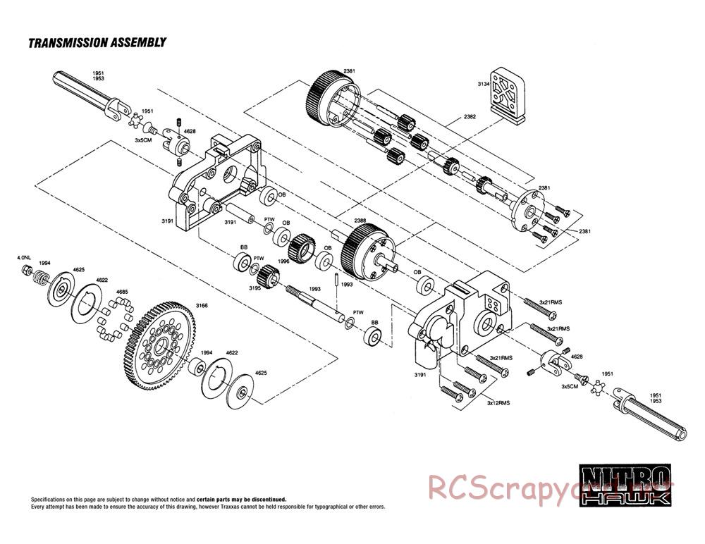 Traxxas - Nitro Hawk - Exploded Views - Page 2