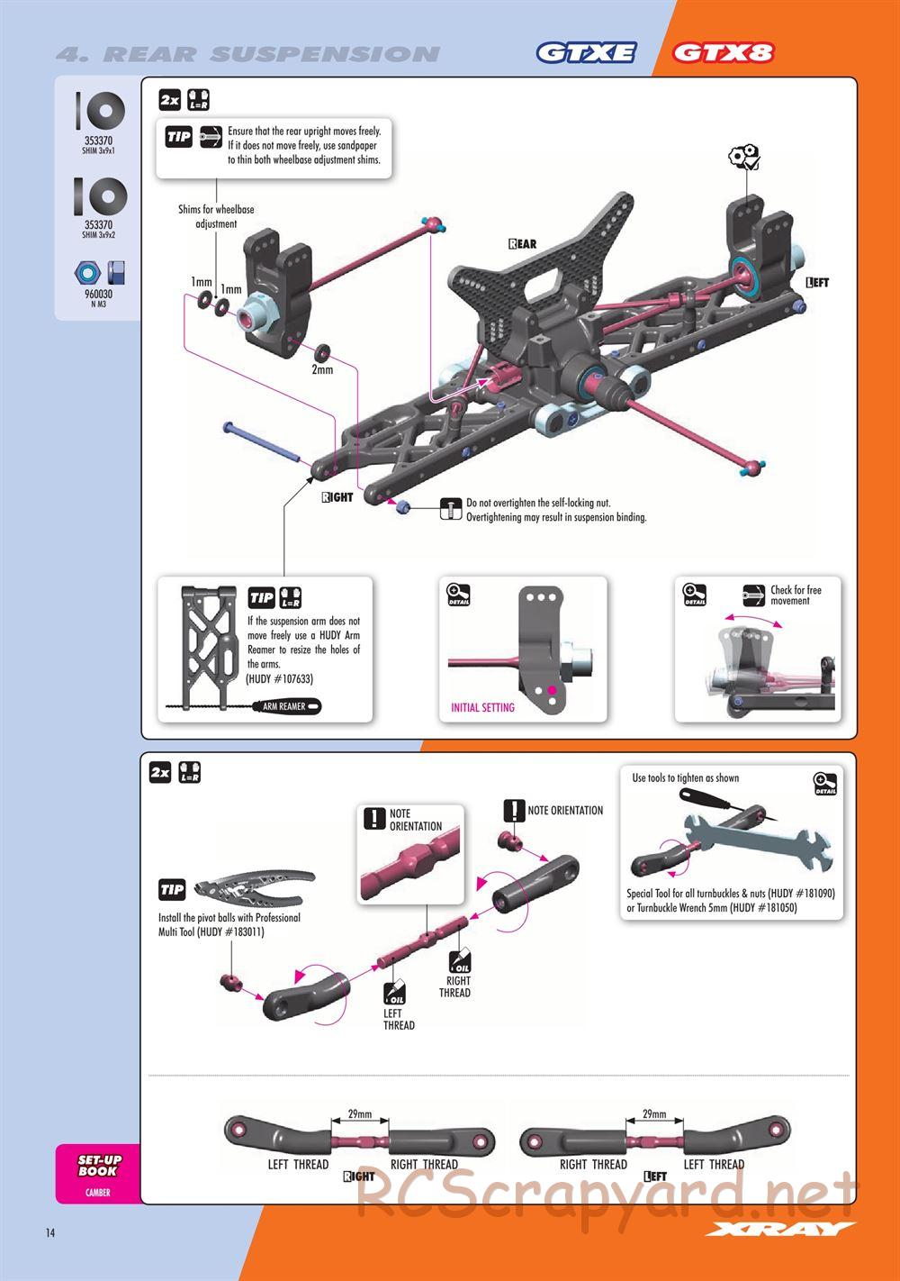 Xray - GTX8.2 2019 (GTX8'19) - Manual - Page 14