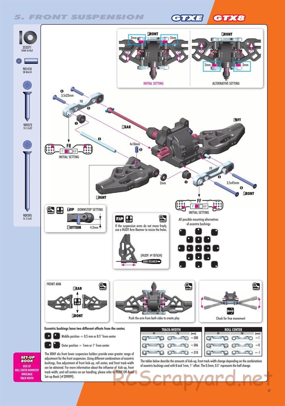 Xray - GTX8.2 2019 (GTX8'19) - Manual - Page 17