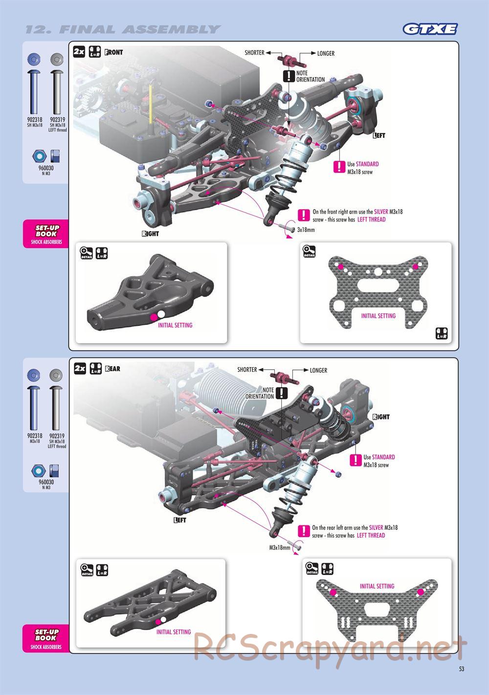Xray - GTX8.2 2019 (GTX8'19) - Manual - Page 53