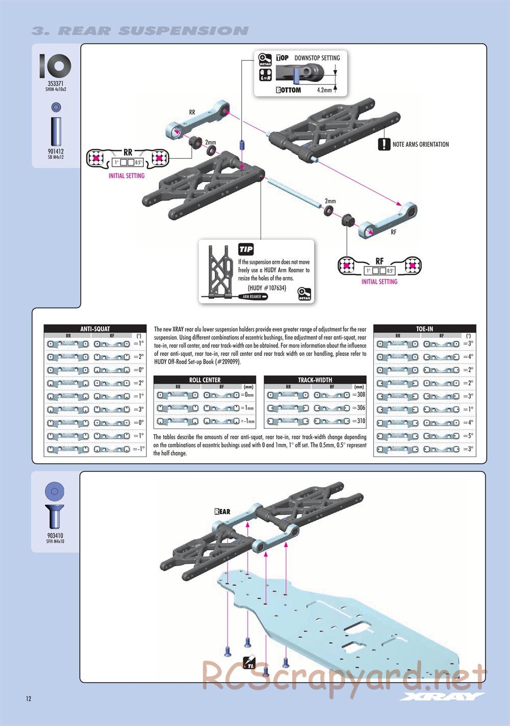 Xray - GTX8 2022 (GTX8'22) - Manual - Page 12
