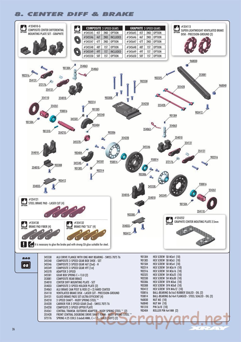 Xray - GTX8 2022 (GTX8'22) - Manual - Page 26