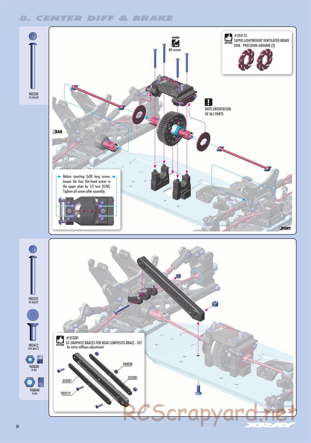 Xray - GTX8 2022 (GTX8'22) - Manual - Page 30