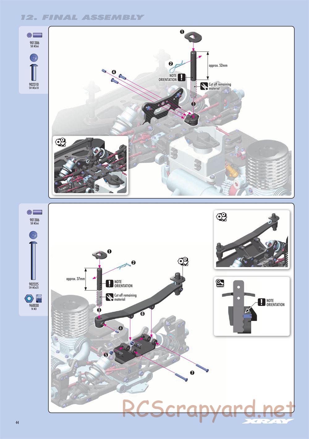 Xray - GTX8 2022 (GTX8'22) - Manual - Page 44