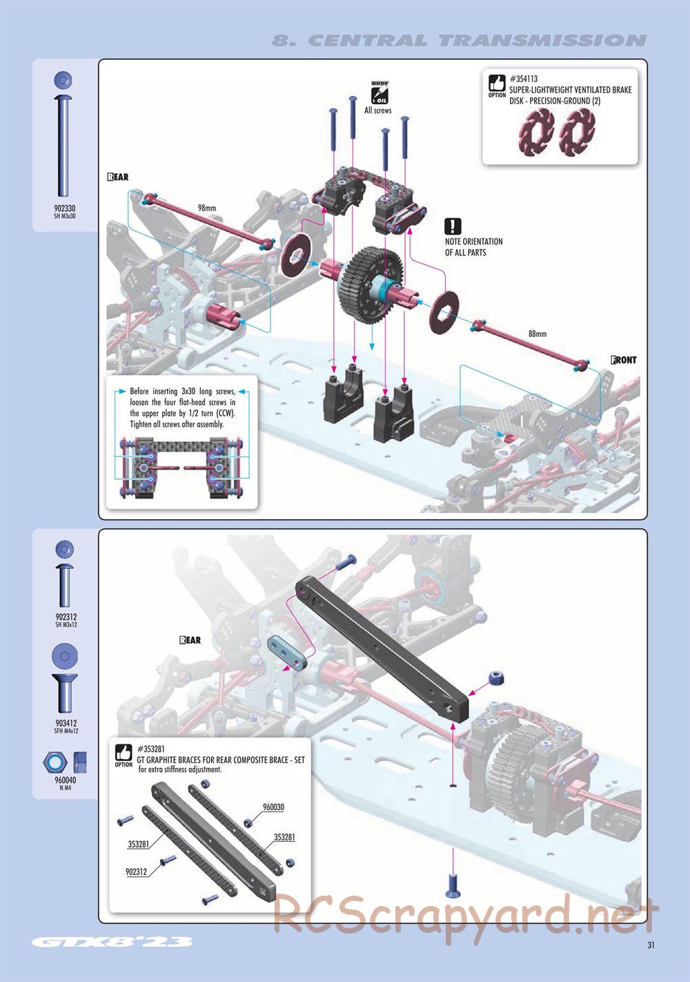 Xray - GTX8 2023 (GTX'23) - Manual - Page 31