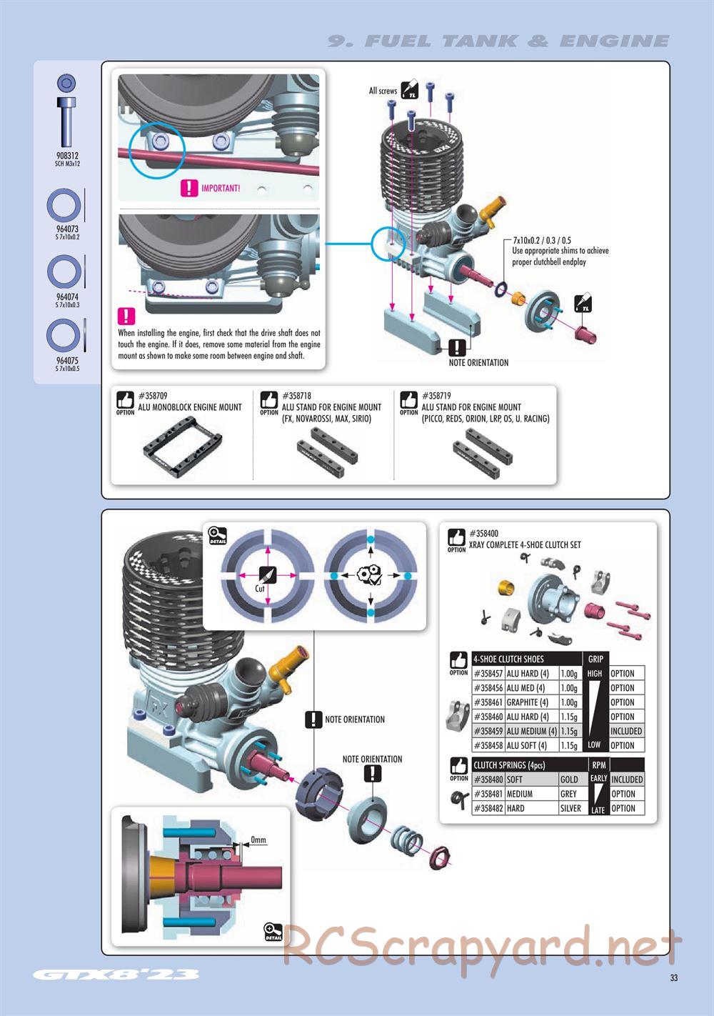 Xray - GTX8 2023 (GTX'23) - Manual - Page 33