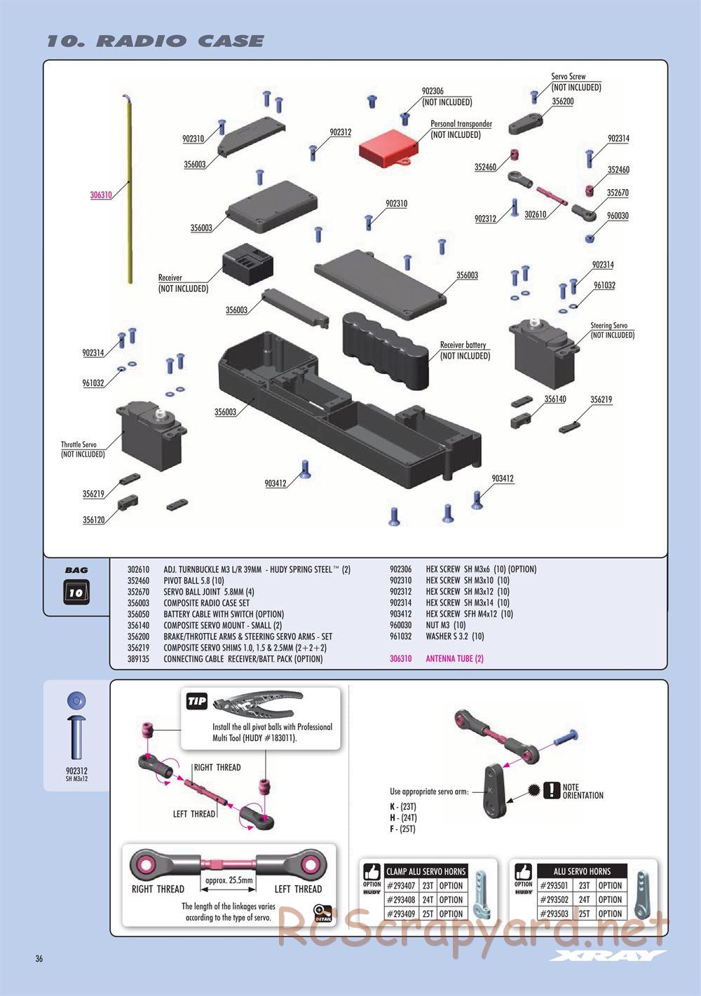 Xray - GTX8 2023 (GTX'23) - Manual - Page 36