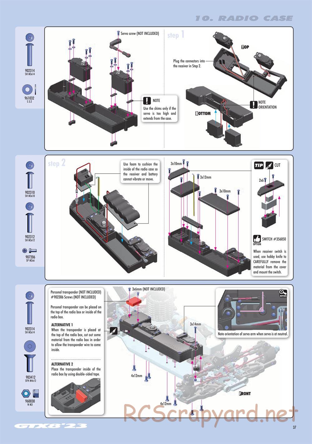 Xray - GTX8 2023 (GTX'23) - Manual - Page 37