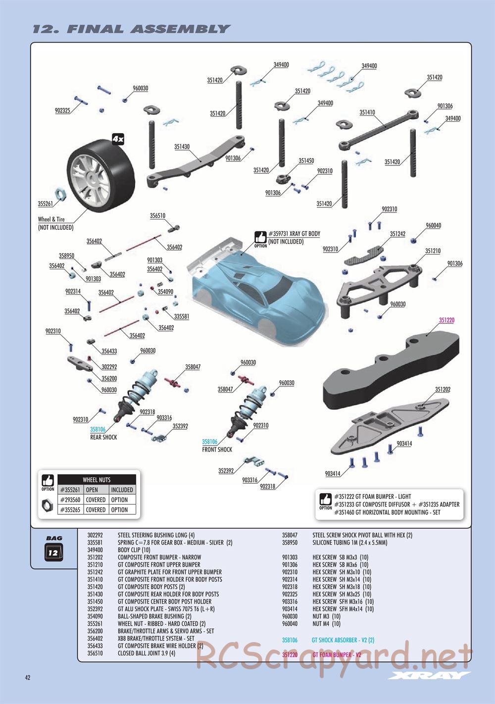 Xray - GTX8 2023 (GTX'23) - Manual - Page 42