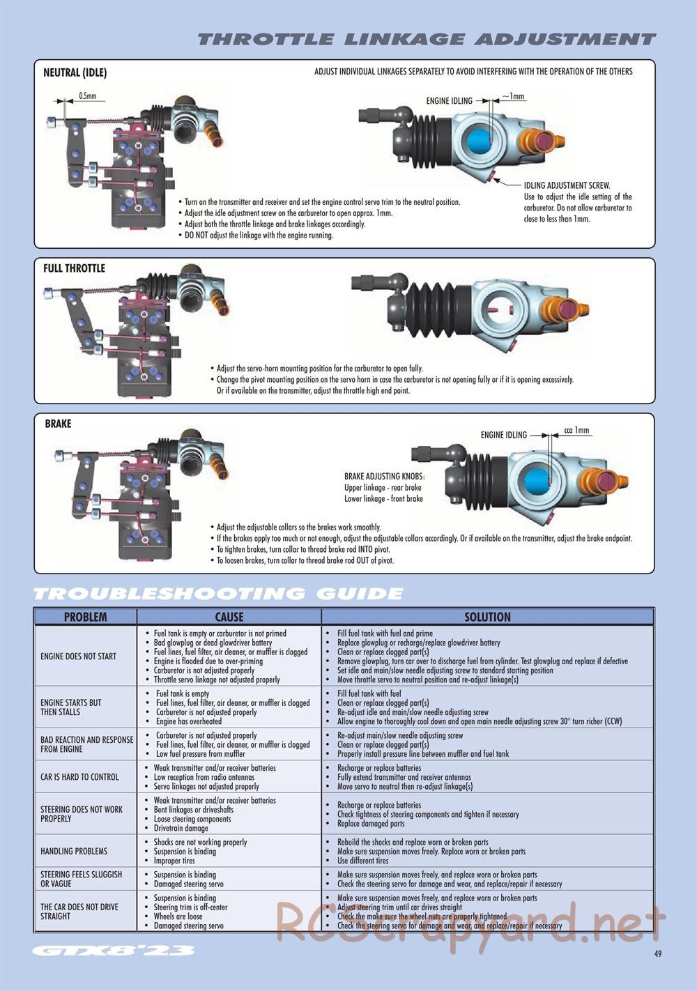 Xray - GTX8 2023 (GTX'23) - Manual - Page 49