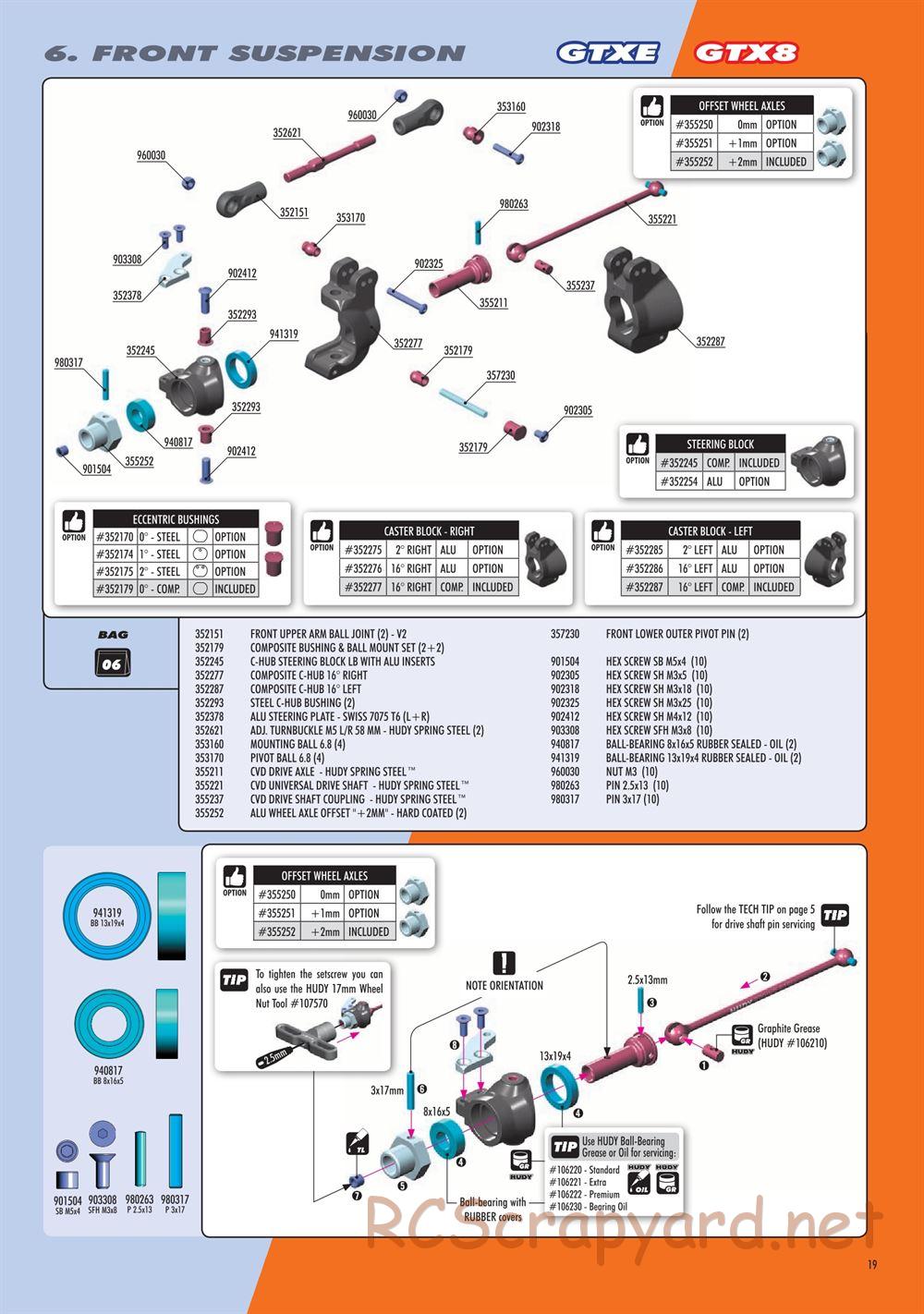 Xray - GTX8.3 2021 (GTX8'21) - Manual - Page 19