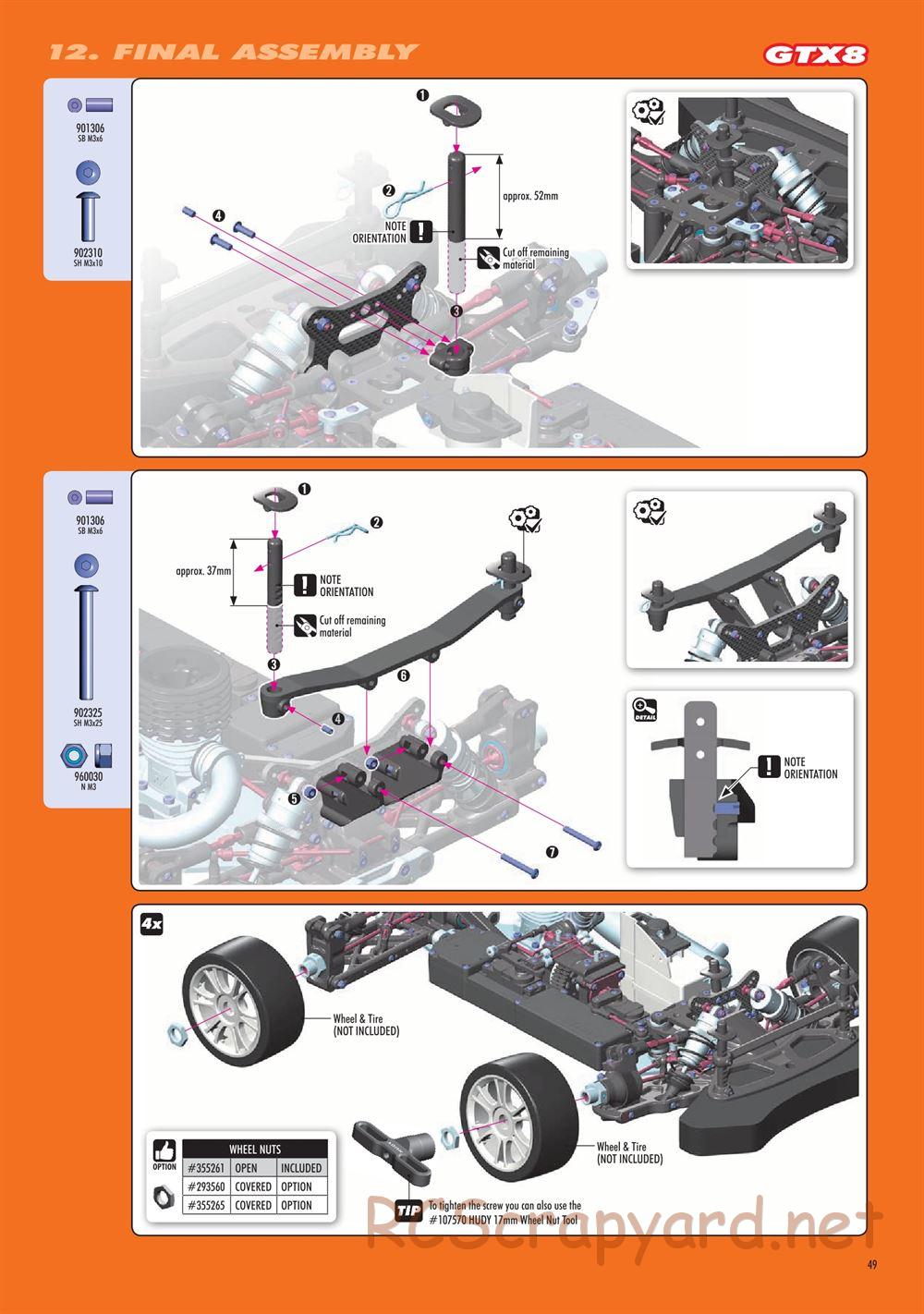 Xray - GTX8.3 2021 (GTX8'21) - Manual - Page 49