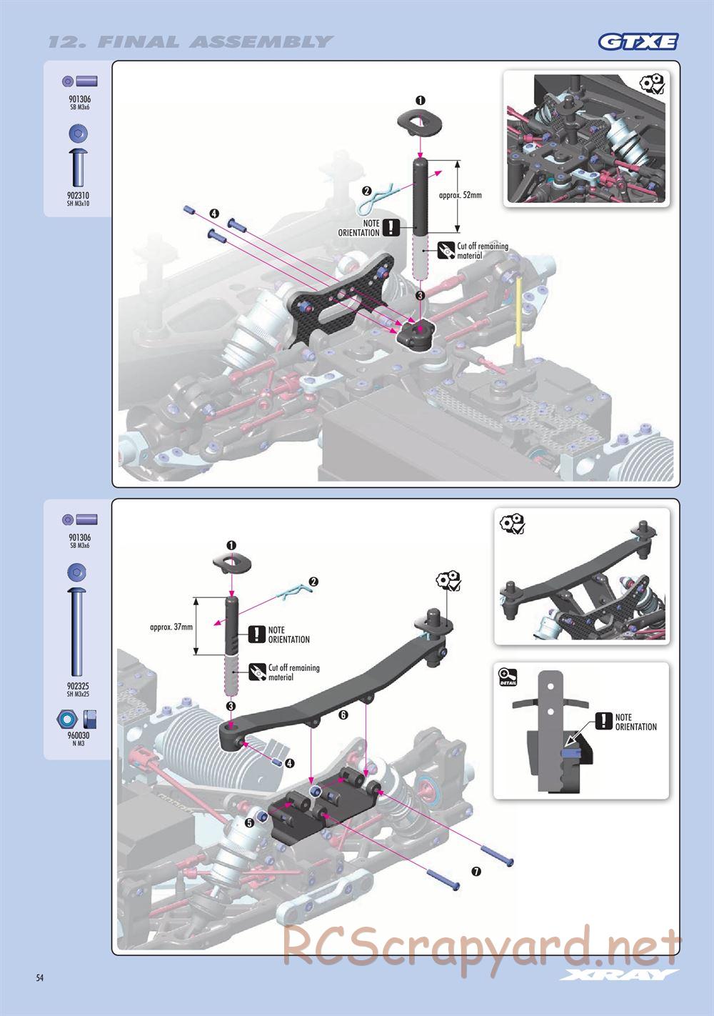 Xray - GTX8.3 2021 (GTX8'21) - Manual - Page 54